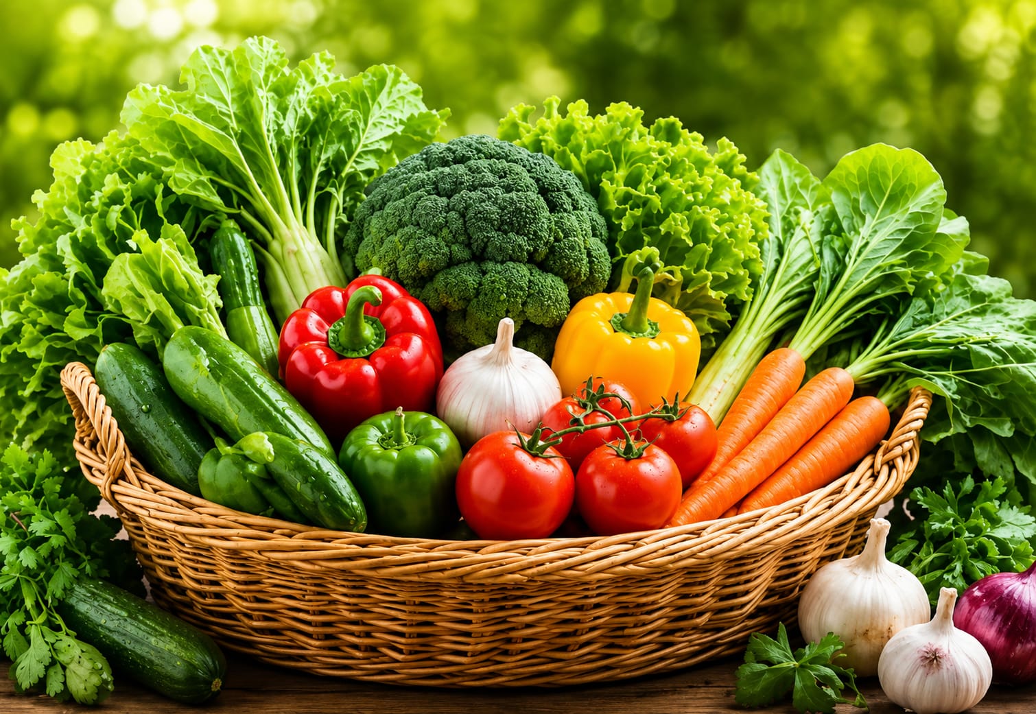 Fresh leafy vegetables